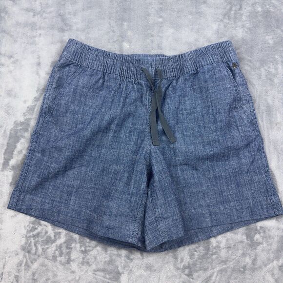 L.L. Bean Lakewashed Dock Shorts Womens Size 4 Blue Chambray Favorite Fit - Picture 1 of 10